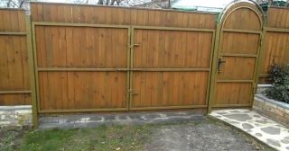 Купить распашные ворота деревянные Братск, цена от 2694 руб.